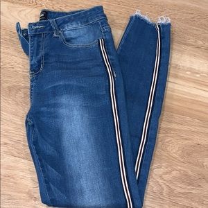 High waisted jeans